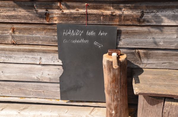  Tegernseer Hütte Handy ausschalten Hammer